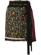 No21 Tie-waist Floral Skirt, Women's, Size: 42, Silk