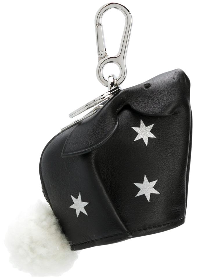 Loewe Bunny Purse Charm - Black