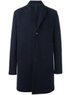 Harris Wharf London Chest Pocket Mid Coat, Men's, Size: 46, Blue, Virgin Wool