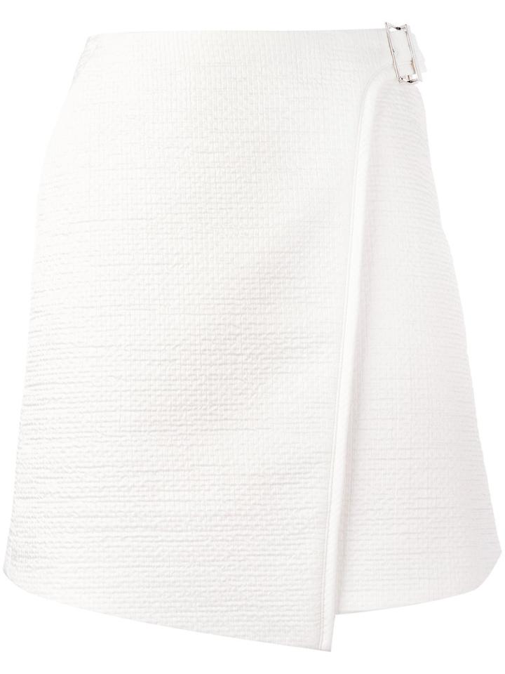 Carven Wrap Skirt, Women's, Size: 38, White, Polyester/acetate/viscose