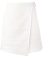 Carven Wrap Skirt, Women's, Size: 38, White, Polyester/acetate/viscose