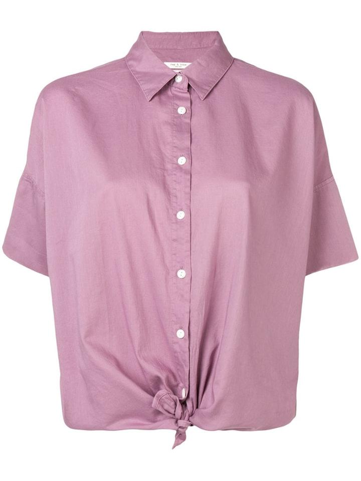 Rag & Bone Tie Knot Shirt - Pink