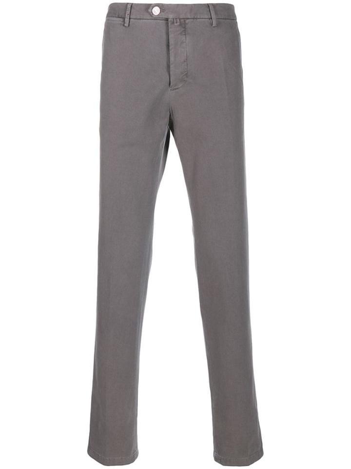 Kiton Straight Leg Trousers - Grey
