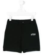 No21 Kids - Logo Shorts - Kids - Cotton/spandex/elastane - 9 Yrs, Boy's, Black