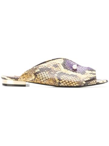 Coliac Lucilla Mules - Yellow