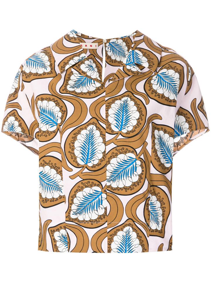 Marni Printed Blouse - Pink & Purple
