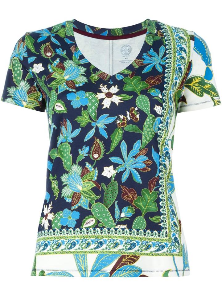 Tory Burch Floral Print T-shirt - Multicolour