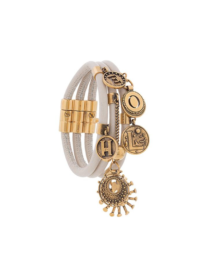 Chloé Gold-tone Embellished Bracelet - Nude & Neutrals