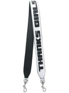 Stella Mccartney Thanks Girls Printed Bag Strap - Metallic
