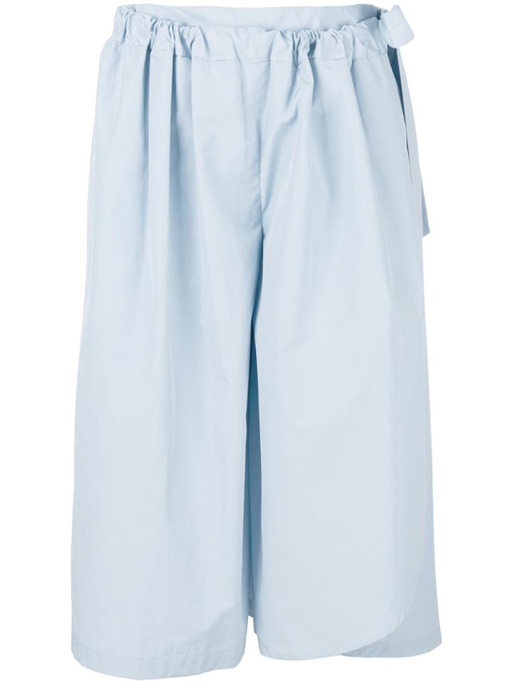 Chalayan Cropped Wrap Trousers - Blue