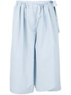 Chalayan Cropped Wrap Trousers - Blue