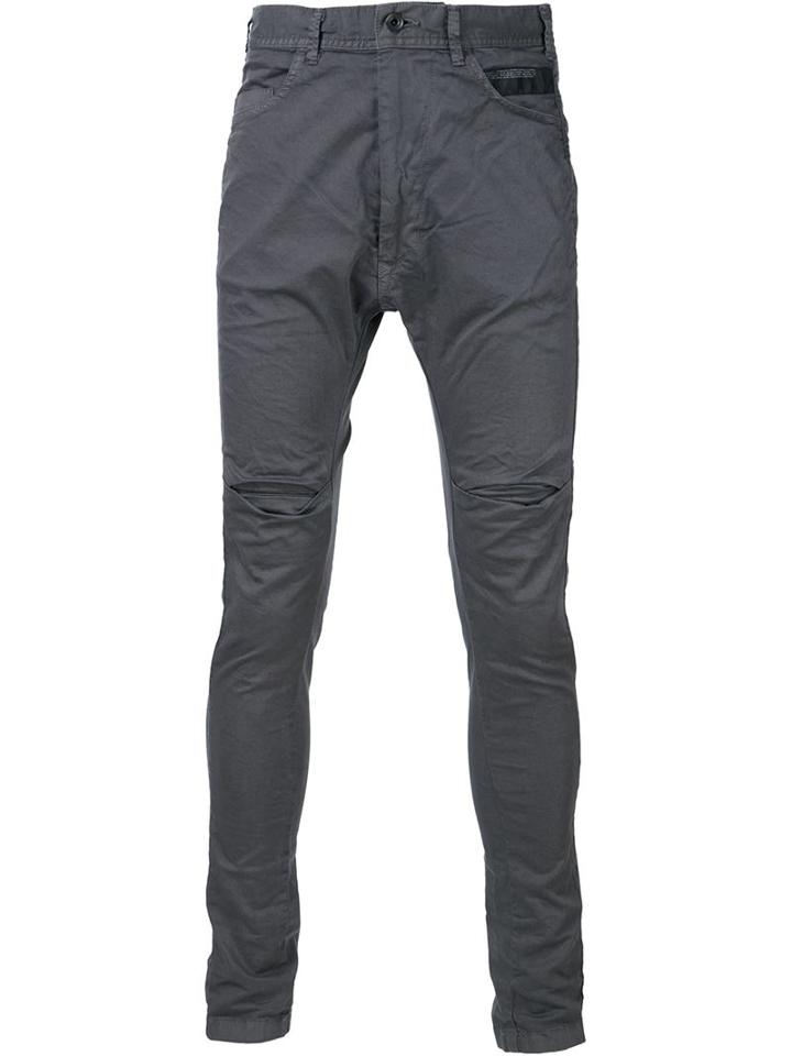 Julius Skinny Trousers, Men's, Size: 2, Grey, Cotton/polyurethane