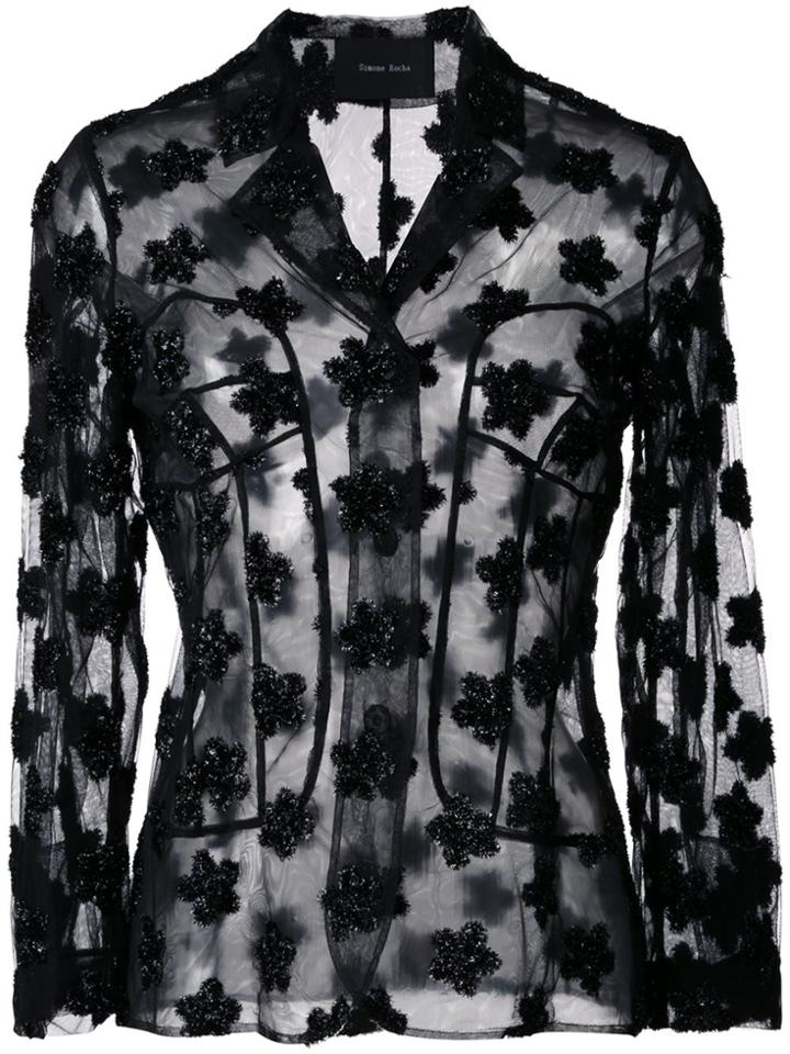 Simone Rocha Sheer Jacket - Black