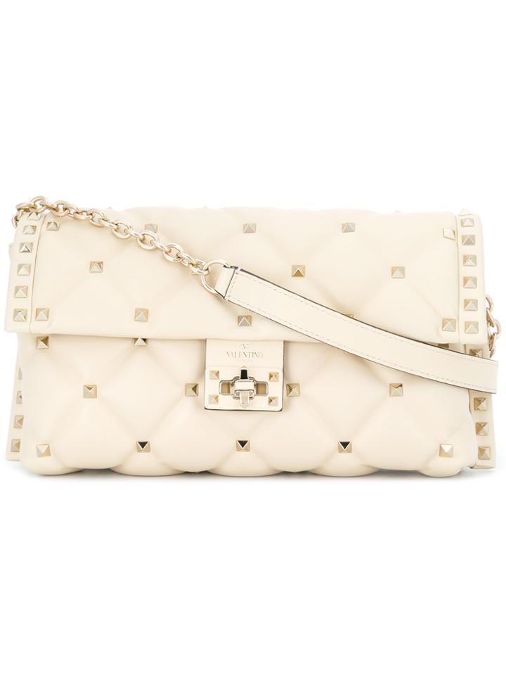 Valentino Valentino Garavani Candystud Shoulder Bag - Nude & Neutrals