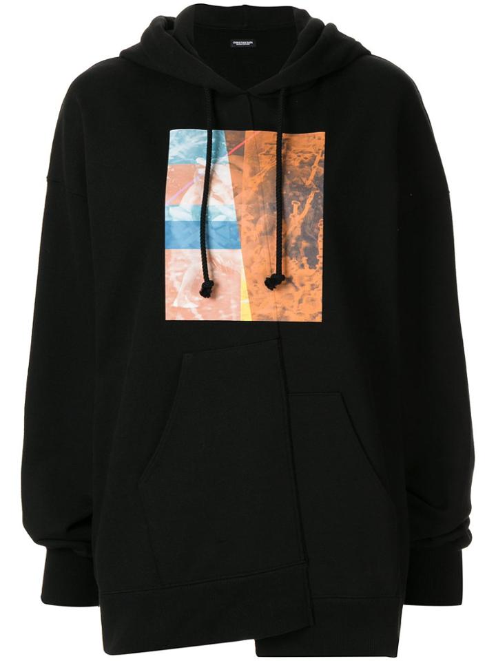 Christian Dada Graphic-print Hoodie - Black