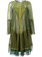 Alberta Ferretti Lace Detailed Dress - Green