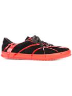 Comme Des Garçons Homme Plus Splatter Effect Trainers - Black
