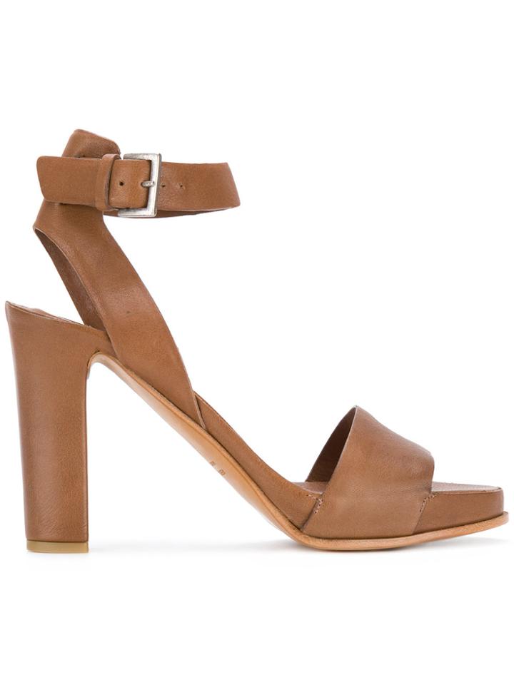 Del Carlo Heeled Sandals - Brown