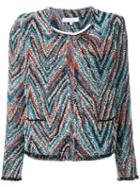 Iro Patterned Tweed Jacket, Women's, Size: 40, Yellow/orange, Cotton/acrylic/polyester/cotton