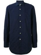 Kiton - Plain Shirt - Men - Cotton - 45, Blue, Cotton