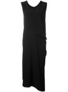 Y's Cut-out Detail Tank Dress, Women's, Size: 1, Black, Polyester/triacetate