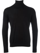 Laneus 'dolcevita' Jumper, Men's, Size: 48, Black, Silk/cashmere