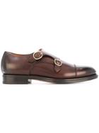 Santoni Classic Monk Shoes - Brown