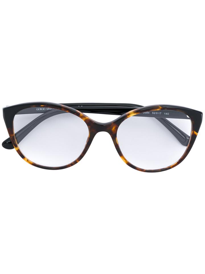 Giorgio Armani Tortoiseshell Oversized Glasses - Unavailable