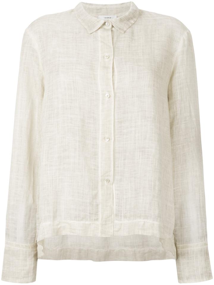 Forte Forte Oversized Sheer Shirt - Nude & Neutrals