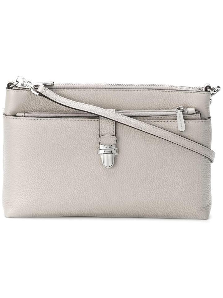 Michael Michael Kors Zipped Shoulder Bag, Women's, Nude/neutrals, Leather