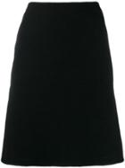Prada Pre-owned 1990's Fitted Skirt - Black