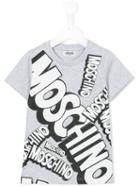 Moschino Kids Logo Print T-shirt, Boy's, Size: 6 Yrs, Grey
