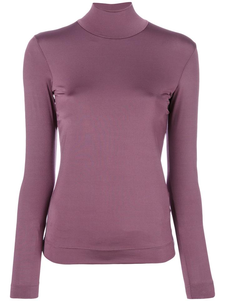 Golden Goose Deluxe Brand - Iman Turtleneck Top - Women - Polyamide/spandex/elastane - M, Pink/purple, Polyamide/spandex/elastane