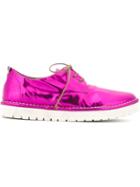 Marsèll Lace-up Shoes, Women's, Size: 40, Pink/purple, Patent Leather/leather/linen/flax/rubber