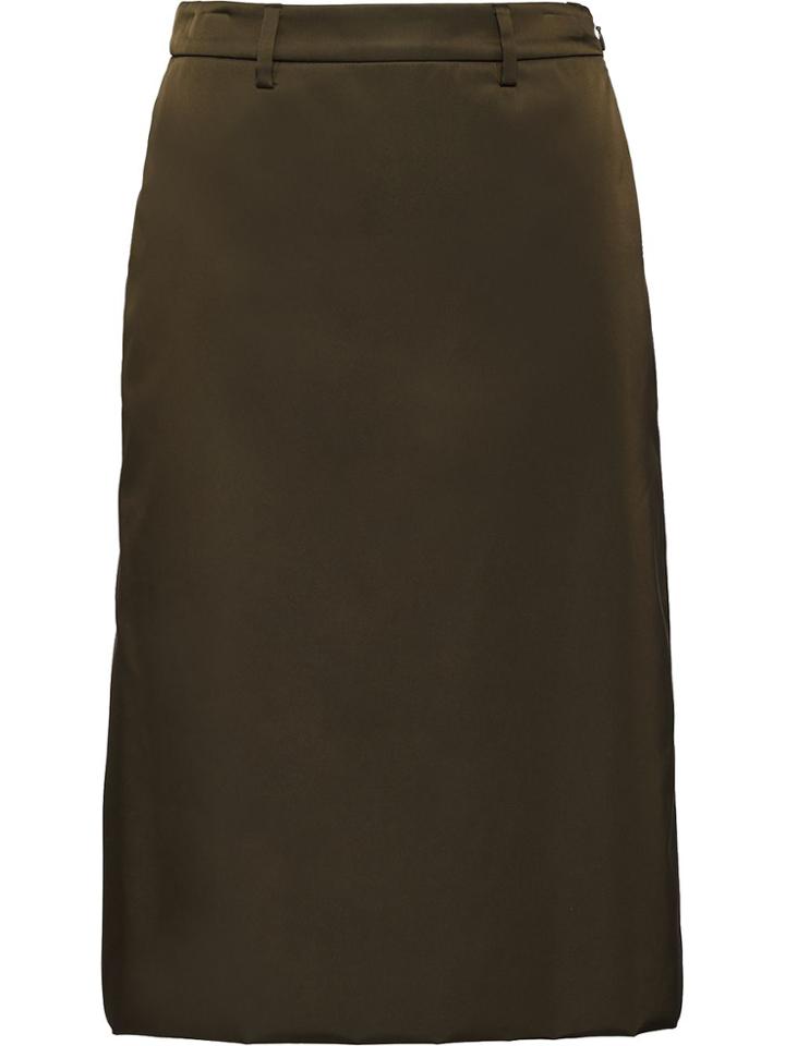 Prada Nylon Gabardine Skirt - Green