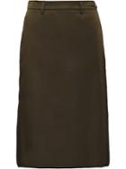 Prada Nylon Gabardine Skirt - Green