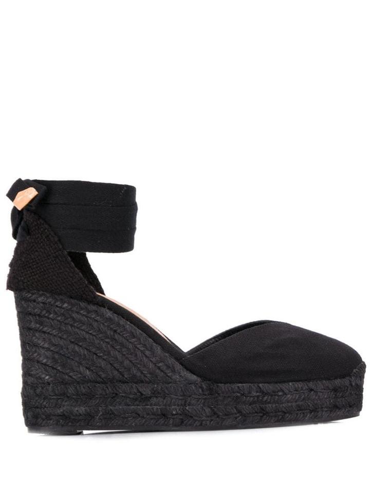 Castañer Chiara 100 Wedge Espadrilles - Black