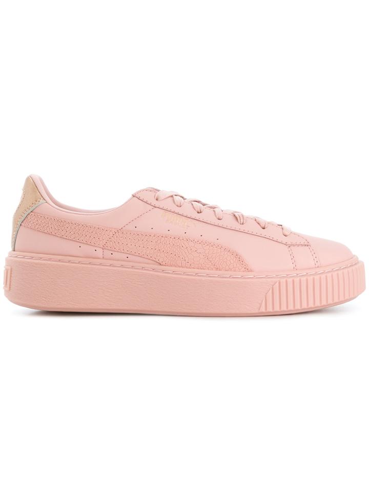 Puma Euphoria Platform Sneakers - Pink & Purple