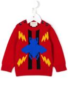 Gucci Kids Bee Intarsia Jumper, Boy's, Size: 18-24 Mth, Red