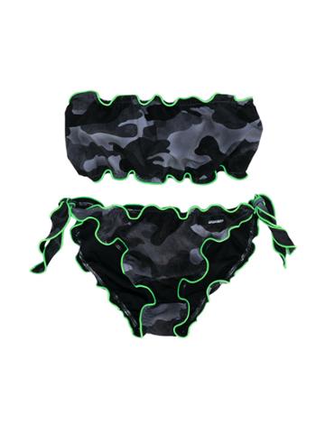 Rrd Kids Teen Scalloped Strapless Bikini - Black