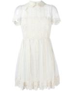 Red Valentino Lace Dress, Women's, Size: 42, Nude/neutrals, Polyester/silk