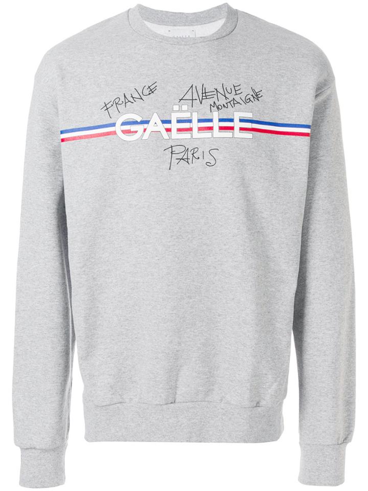 Gaelle Bonheur Logo Detail Sweatshirt - Grey