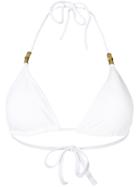 Heidi Klein Halterneck Triangle Bikini Top - White