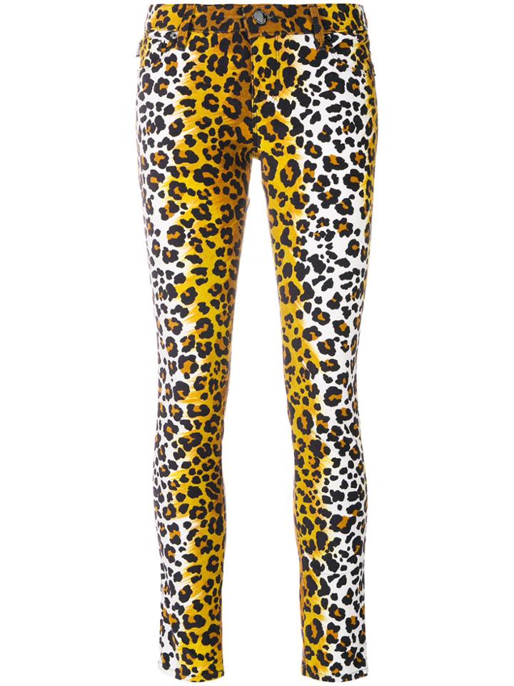 Love Moschino Leopard Print Skinny Jeans - Brown