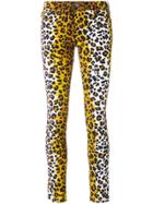 Love Moschino Leopard Print Skinny Jeans - Brown