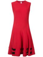 Alexander Mcqueen - Bow Detail Dress - Women - Polyester/viscose - M, Red, Polyester/viscose