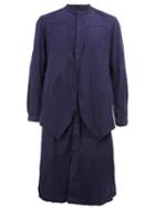 Ziggy Chen Long Buttoned Shirt, Men's, Size: 50, Blue, Cotton