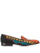 Etro Embroidered Loafers - Orange