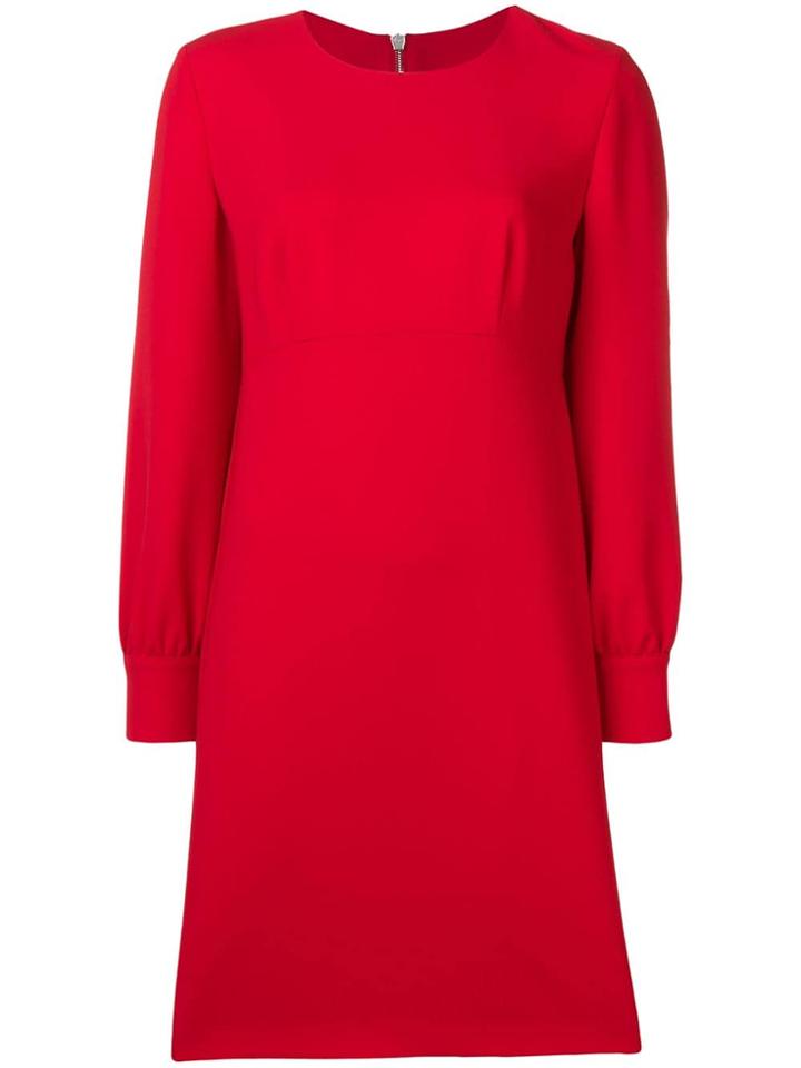 Boutique Moschino Classic Shift Dress - Red
