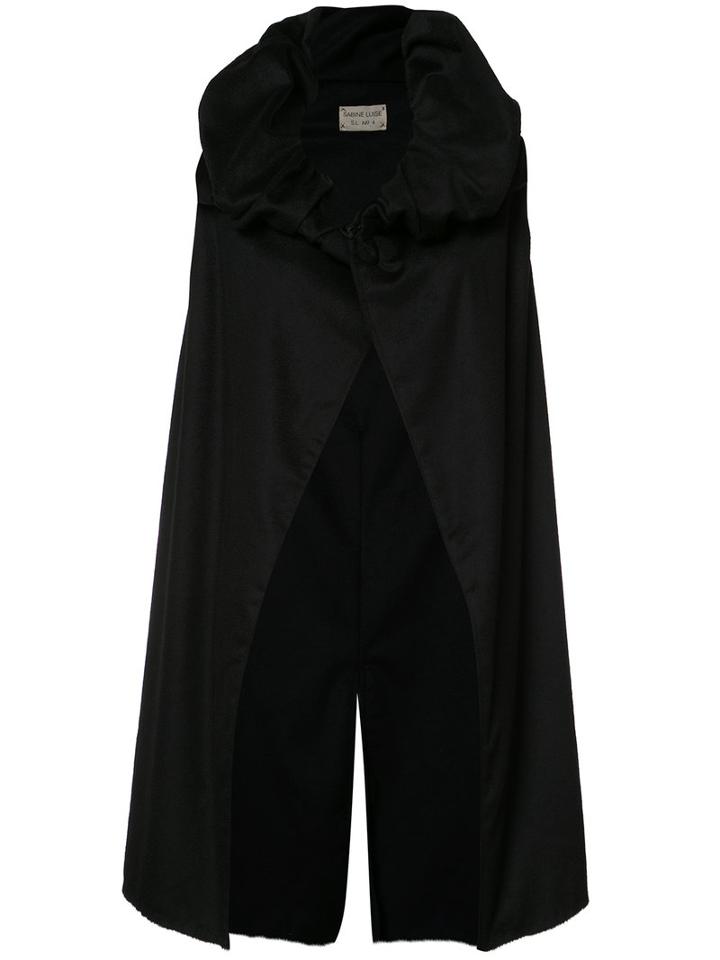 Sabine Luise - Sleeveless Cashmere Coat - Women - Cashmere - One Size, Black, Cashmere